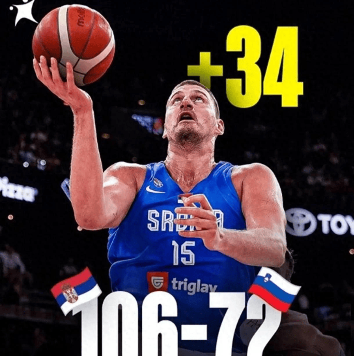 法国男篮逆转湖人，约基奇完成帽子戏法